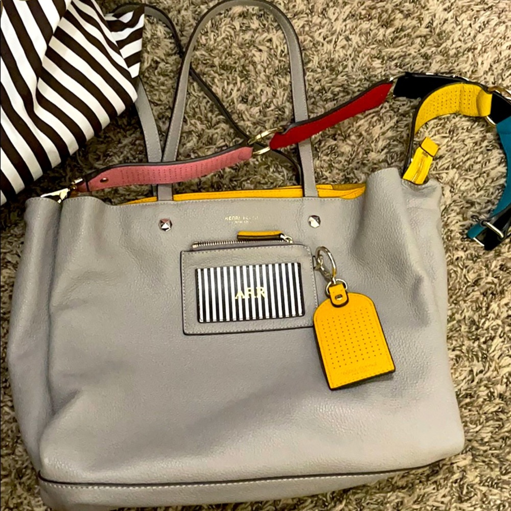 Henri Bendel tote w/ guitar strap